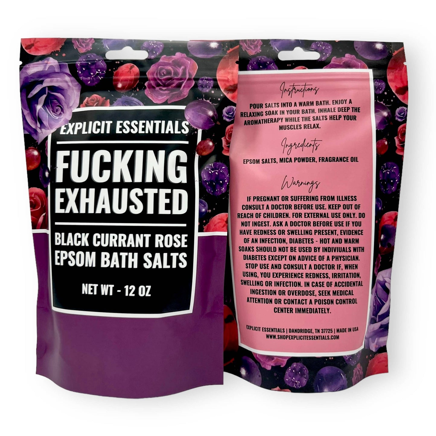 Fucking Exhausted Bath Salts 12oz Bag